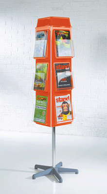 Revolving Brochure Stands - A4/A5/DL Carousel - Colour
